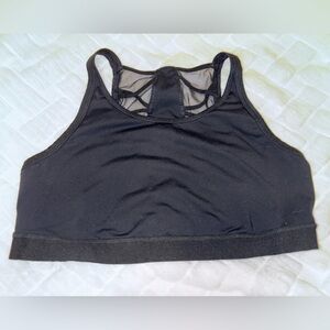 Torrid - Black Racerback Sports Bra with Crisscross Detail